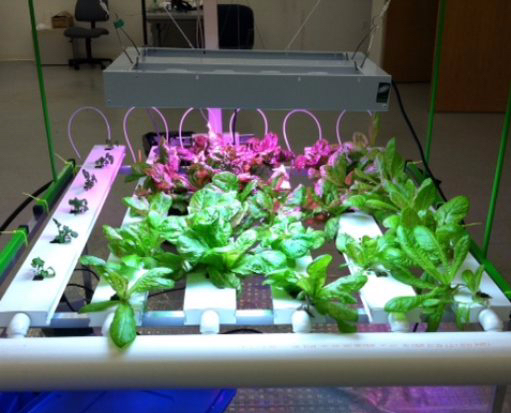 Image of an NFT hydroponic system