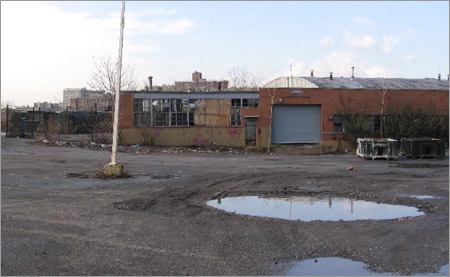 A brownfield site in Bronx, NY